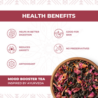 Nutty Yogi Mood Booster Tea | 50g | Rose Green Tea