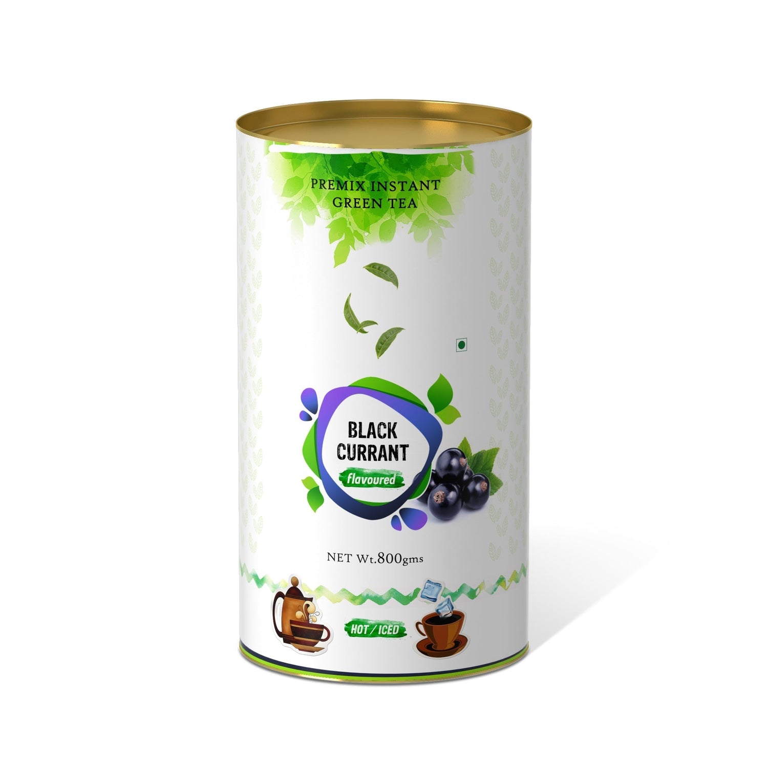 Black Currant Flavored Instant Green Tea