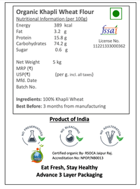 Organic Khapli Atta/Flour