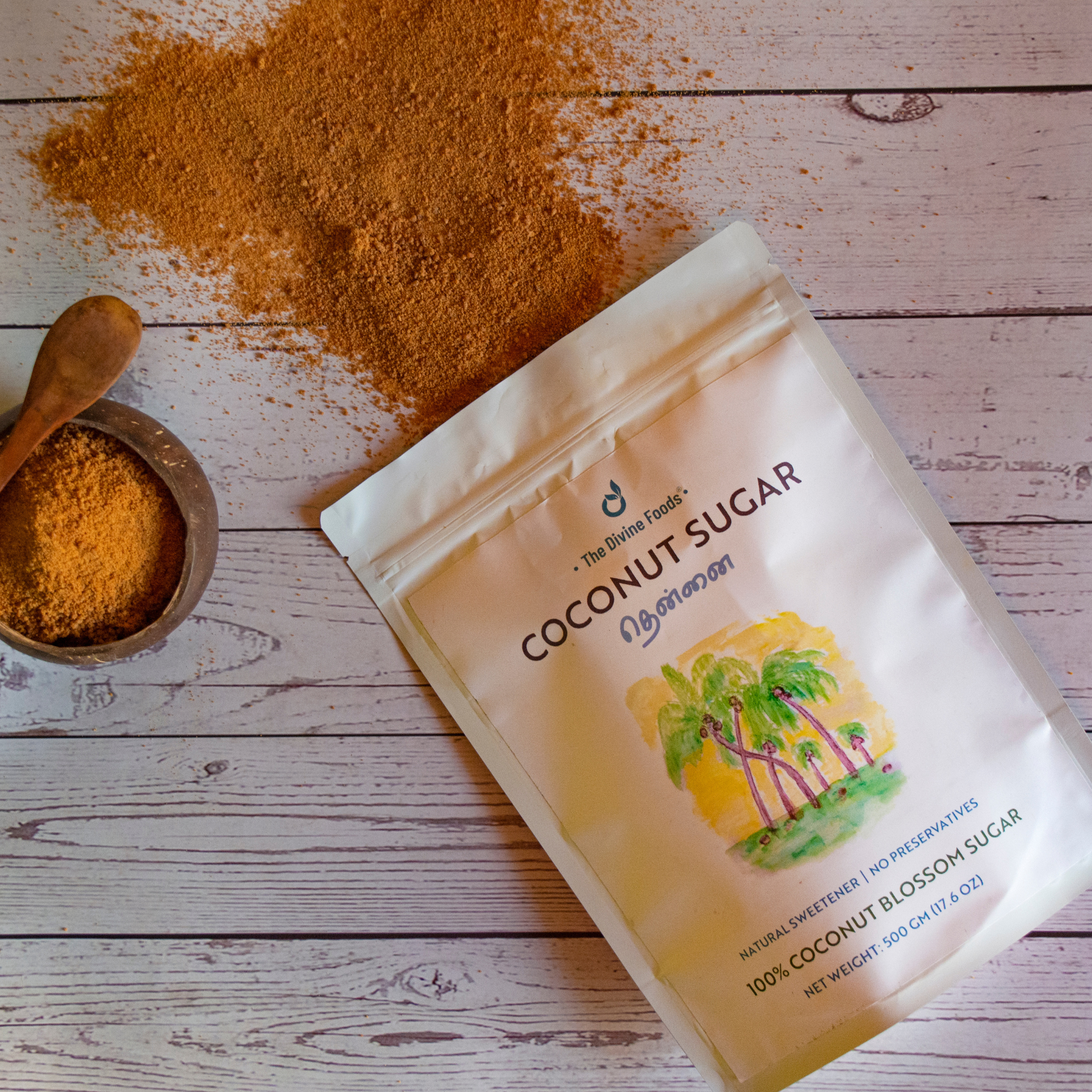 Organic Coconut Sugar | Natural Sweetener, Sugar Alternative, Coconut Palm Sap | Unrefined