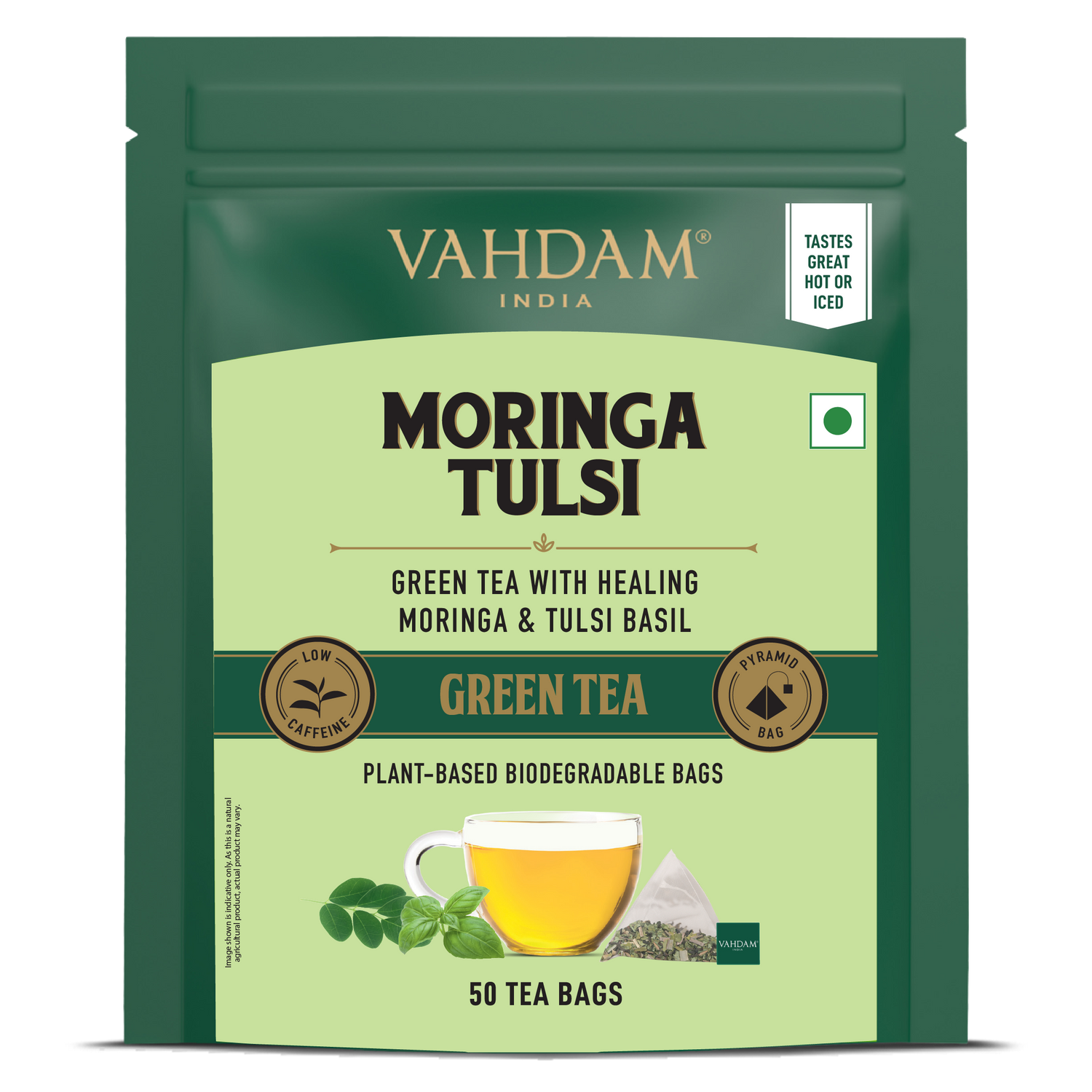 Moringa Tulsi Green Tea, 50 Count