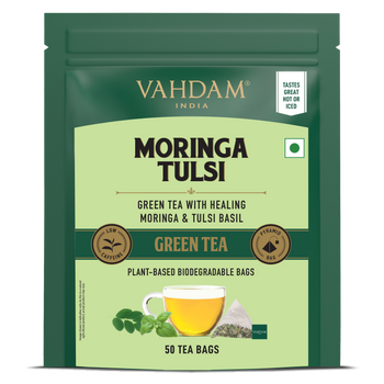 Moringa Tulsi Green Tea, 50 Count