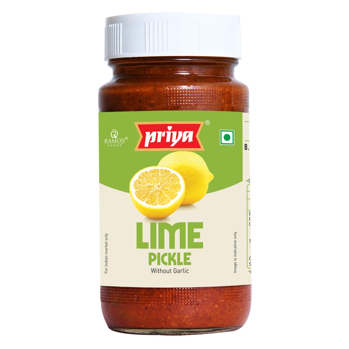 Priya Homemade Lime Pickle without Garlic