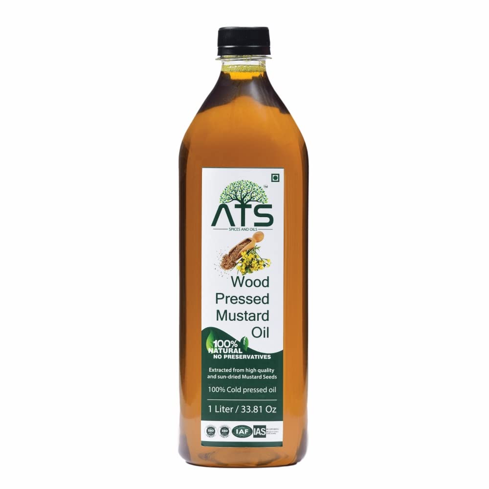 ATS Wood Pressed Mustard Oil - 1000 gms