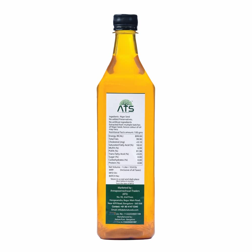 ATS Wood Pressed Niger Seed Oil - 1000 Gms