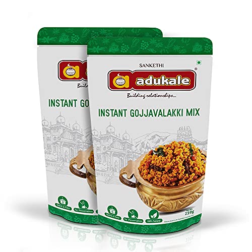 Adukale Instant Gojjavalakki Mix - 250 gms (Pack of 2)