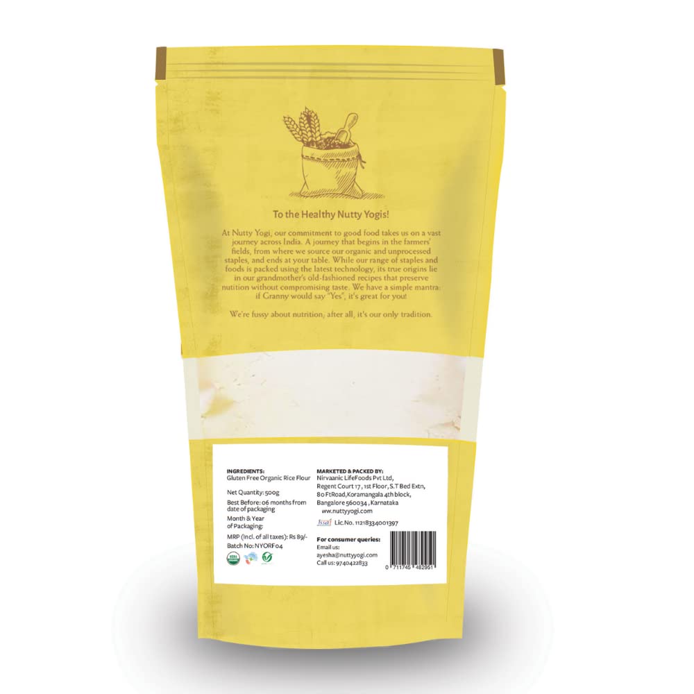 Nutty Yogi Gluten Free Organic Rice Flour