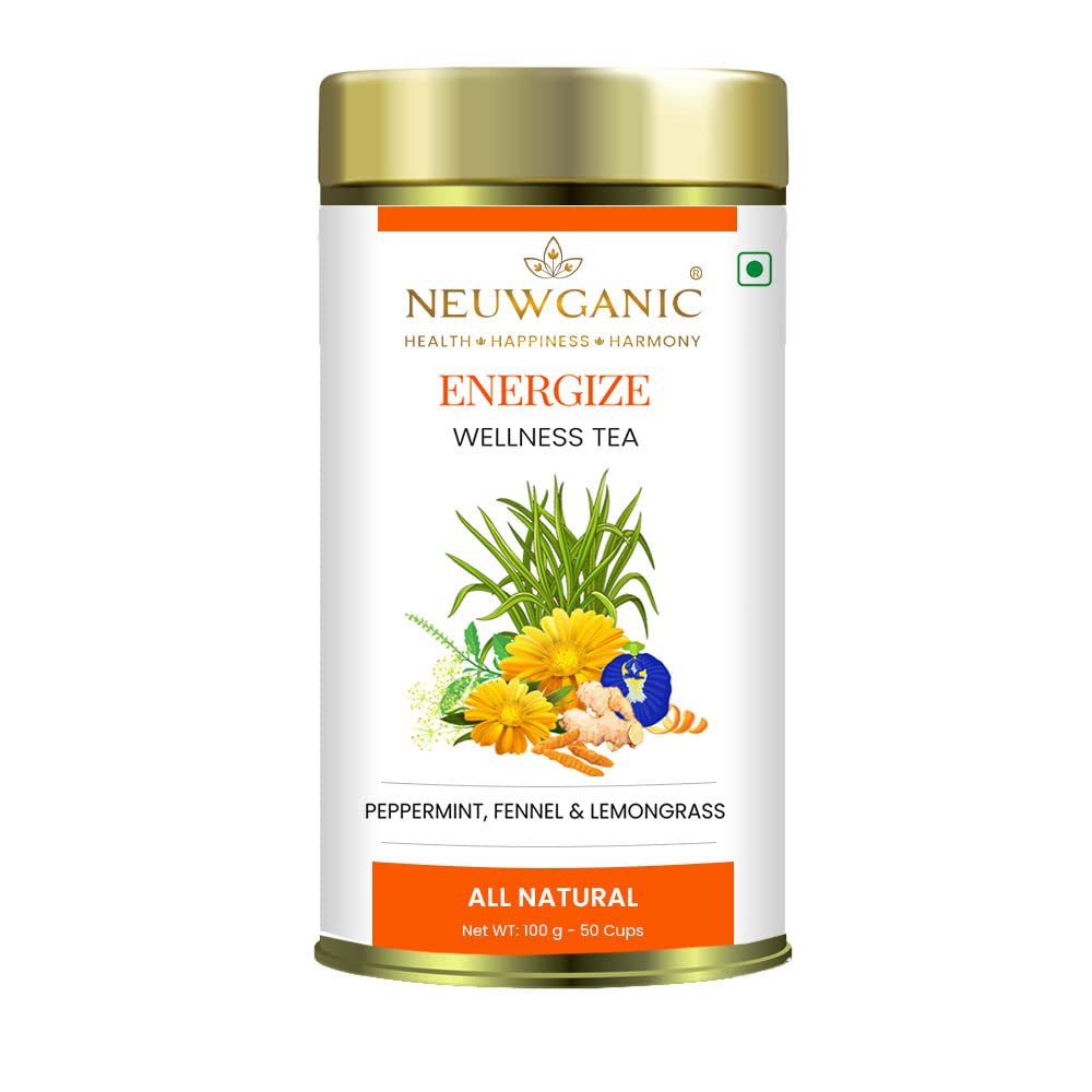 Neuwganic - Energize Natural Wellness Tea - 100 Grams - Veeha Foods