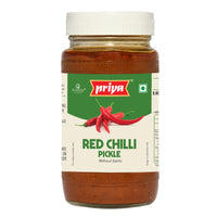 Priya Homemade Red Chilli Pickle without Garlic