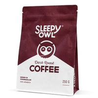 Sleepy Owl Dark Roast Whole Coffee Beans - 250 Gms