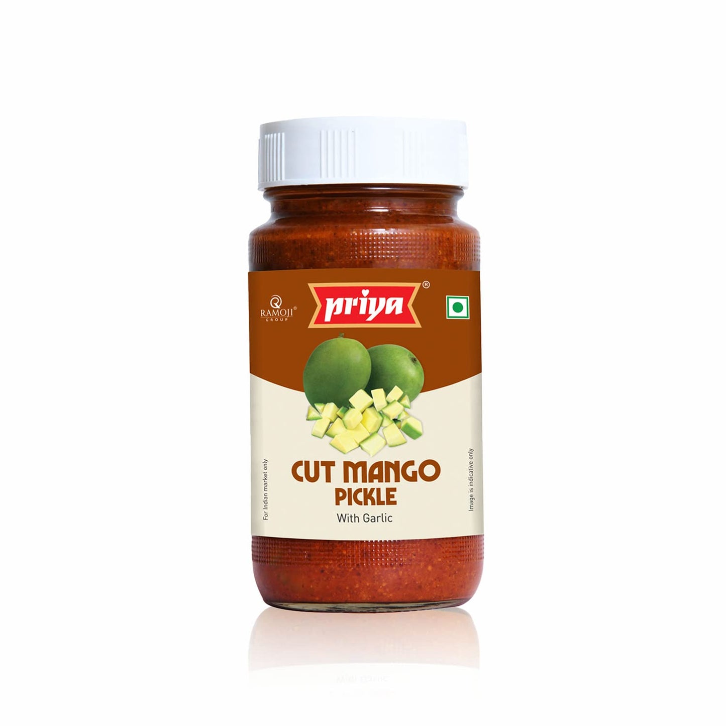 Priya Homemade Cut Mango Pickle with Garlic