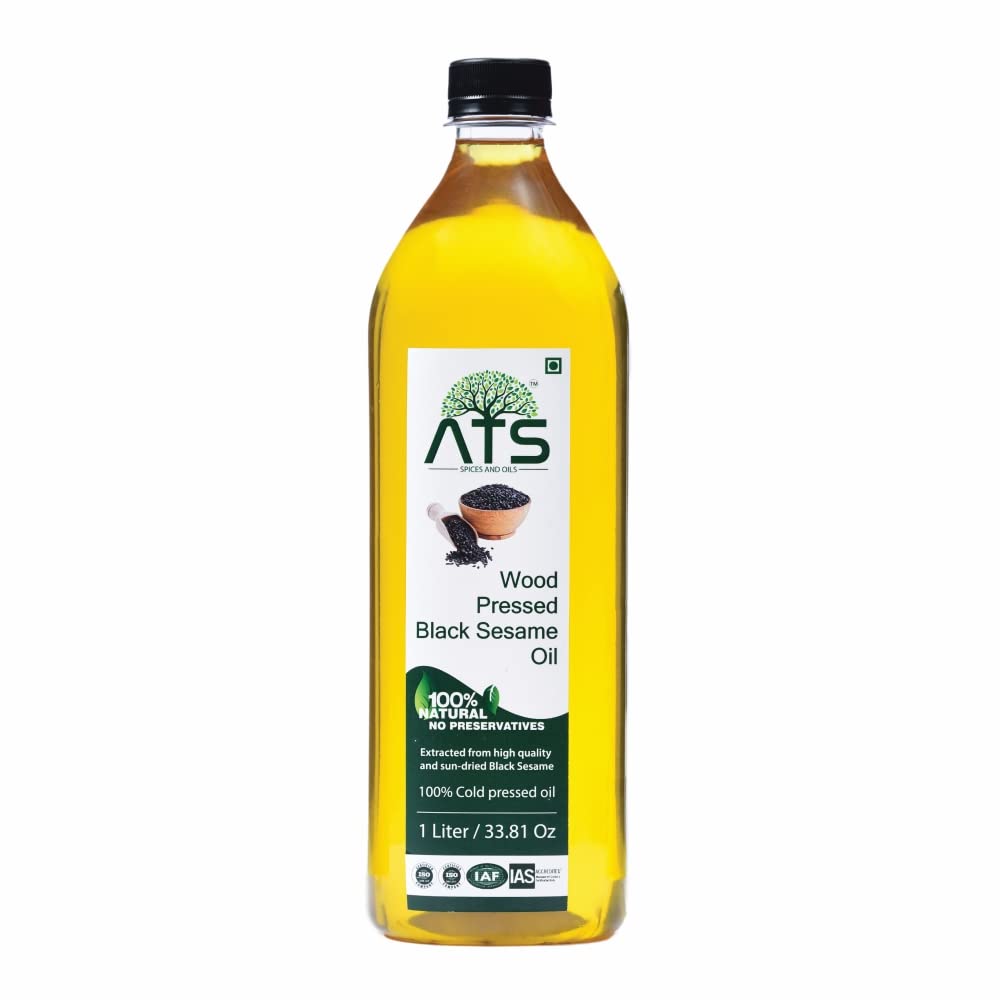 ATS Wood Pressed Black Sesame Oil - 1000 gms