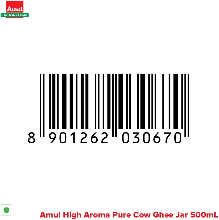 Amul High Aroma Cow Ghee, 500 ml Jar