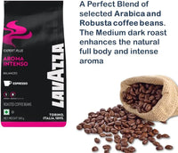 Lavazza Aroma Intenso, Roasted Coffee Beans Bag, 500Gram