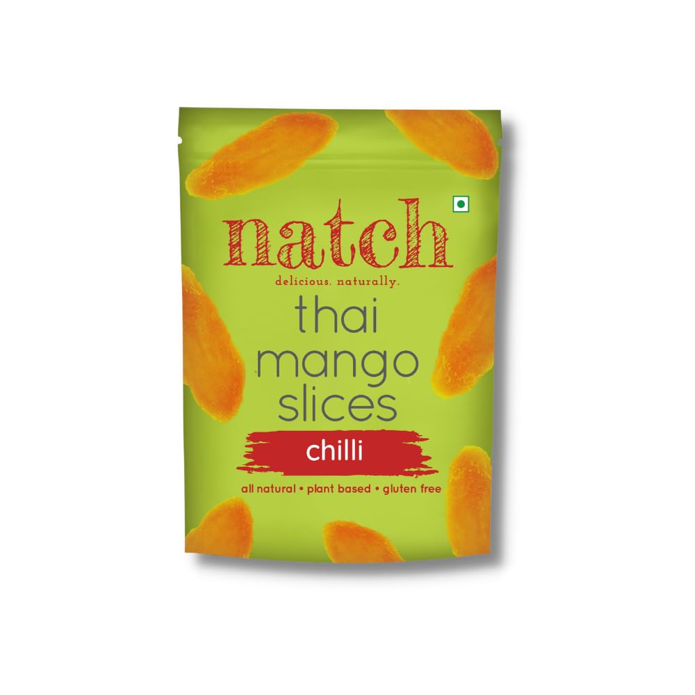 Natch Dried Thai Mango Slices Chilli Flavour - 150 gms