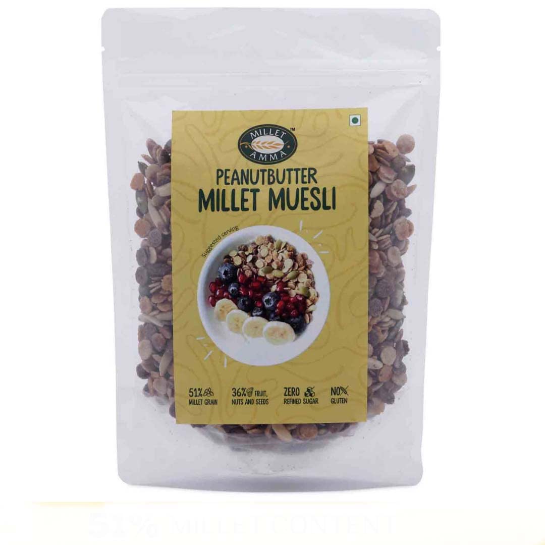 Millet Amma Peanut Butter Millet Muesli - 300 gms