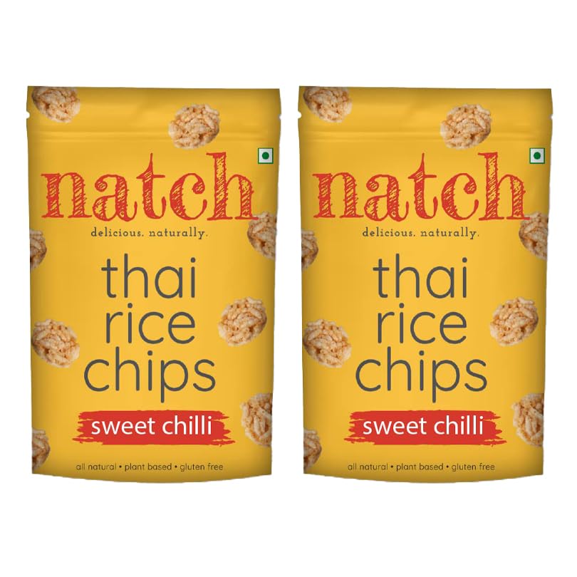 Natch Thai Sweet Chilli Rice Chips - 100 gms