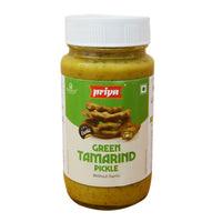 Priya Green Tamarind Pickle Without Garlic - 300 gms