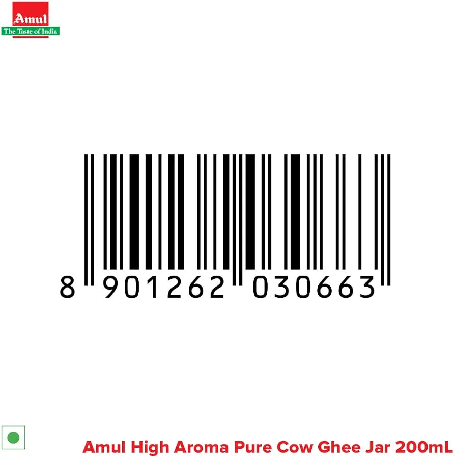 Amul High Aroma Cow Ghee, 200 Ml Jar