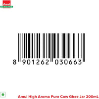 Amul High Aroma Cow Ghee, 200 Ml Jar