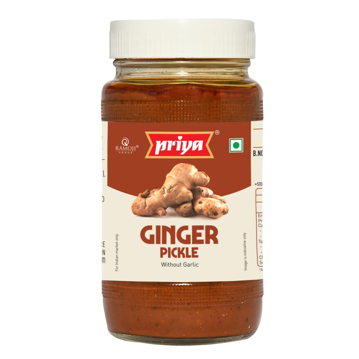 Priya Ginger Pickle without Garlic