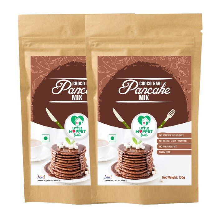 Choco-Ragi Pancake Mix Super Saver Pack [2 Packs – 150G Each]