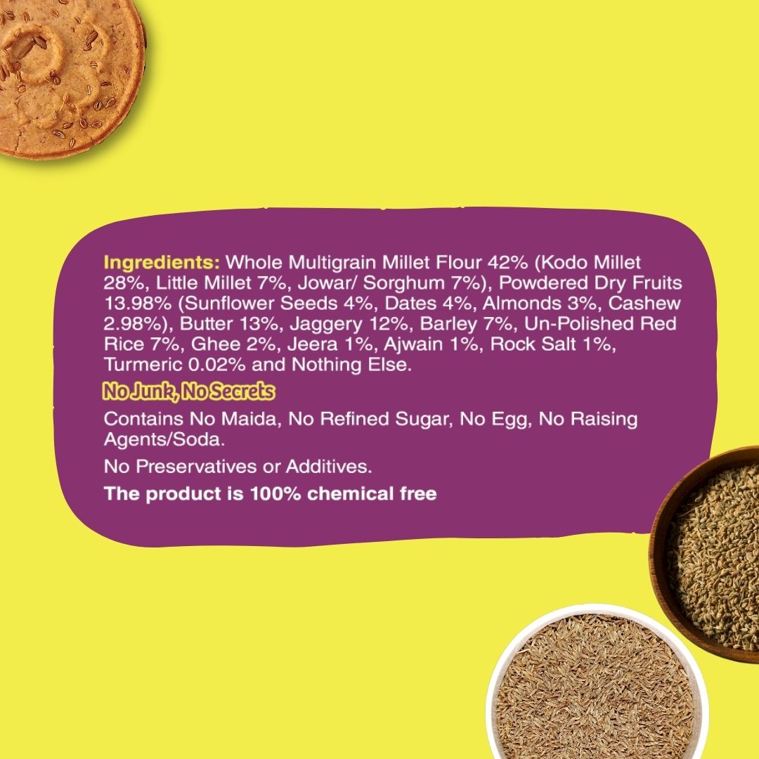 Chota Pack- Ajwain, Jeera Jaggery Cookies