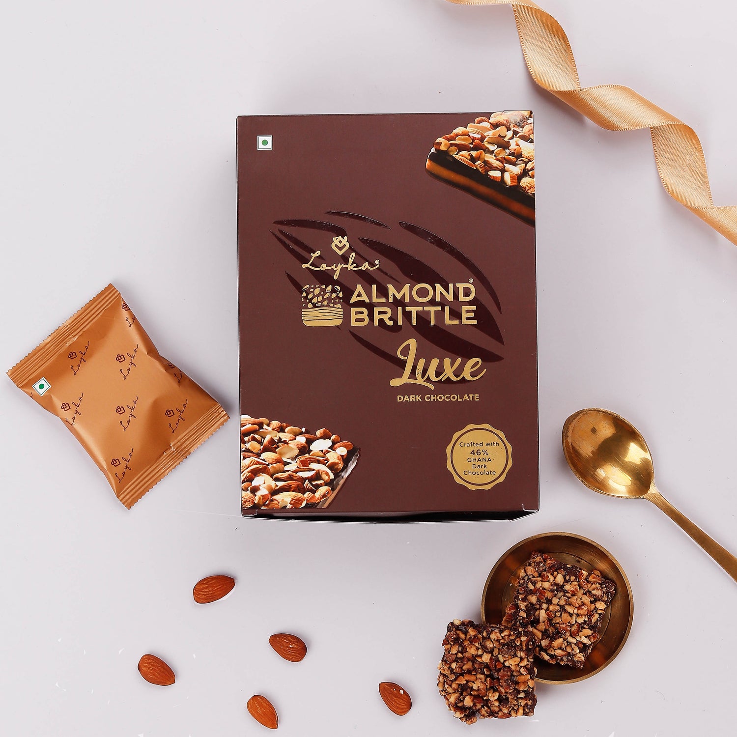 Almond Brittle Luxe 12 pcs Box (Dark Chocolate)