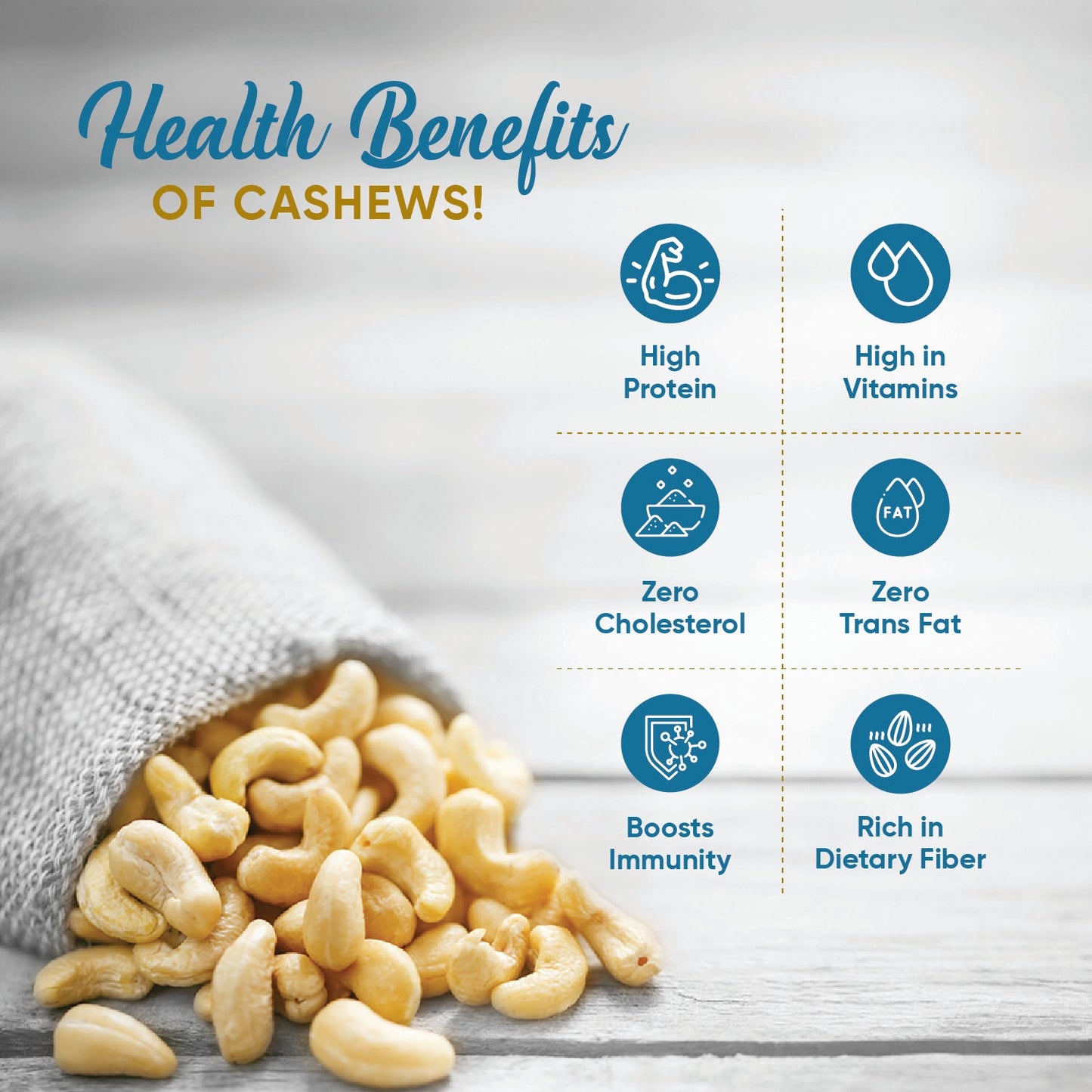 Premium Roasted & Salted Cashews