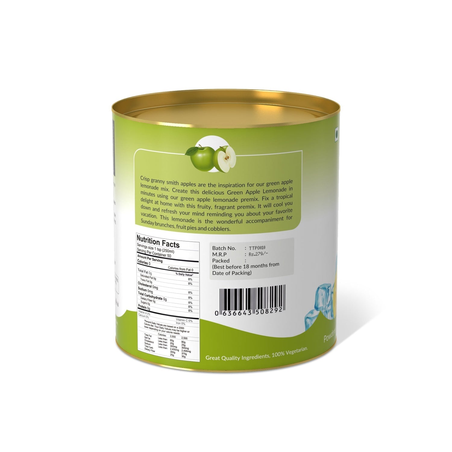 Green Apple Lemonade Premix - 800 gms