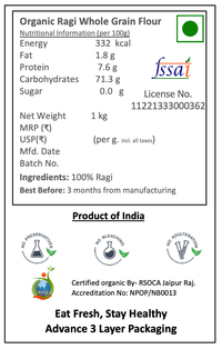 Organic Ragi  Atta/ Flour