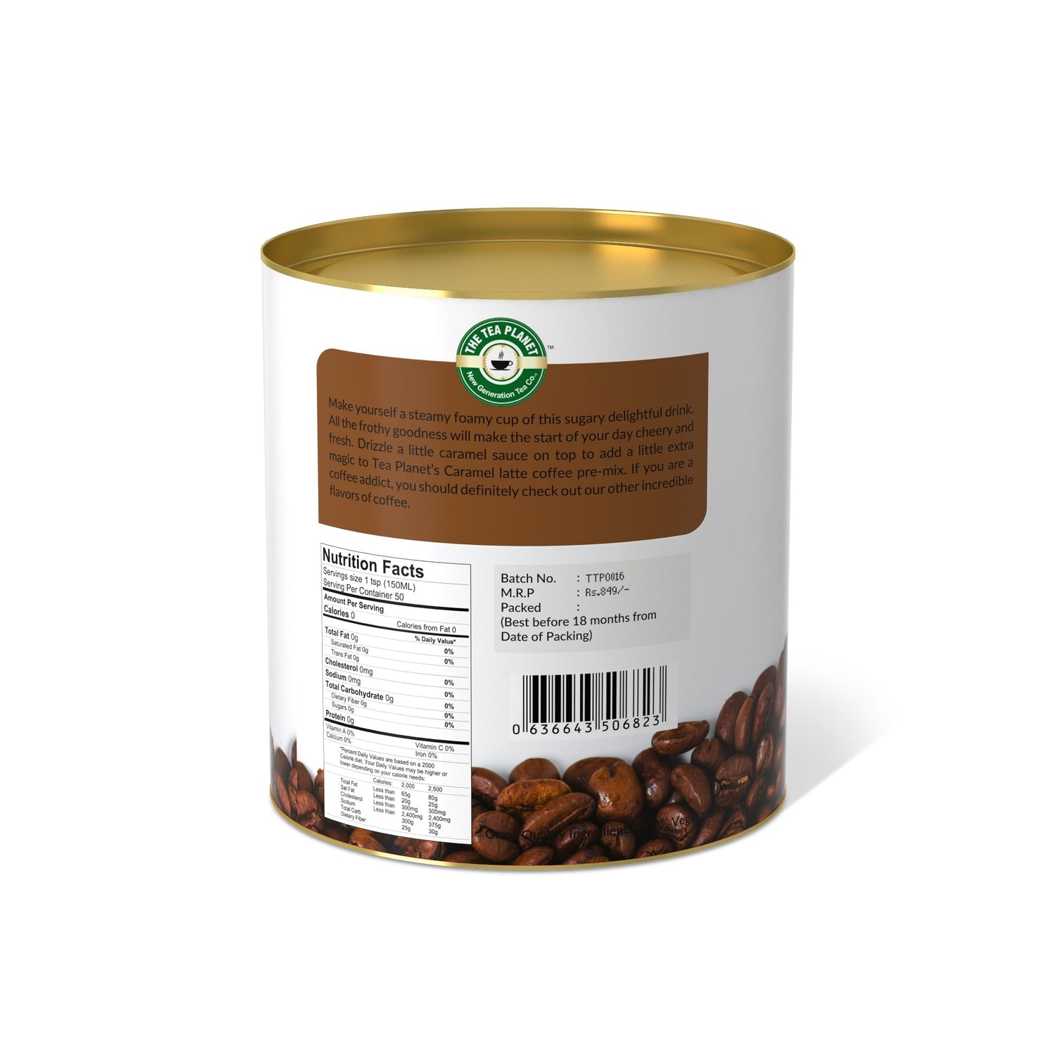 Caramel Latte Instant Coffee Premix (3 in 1)