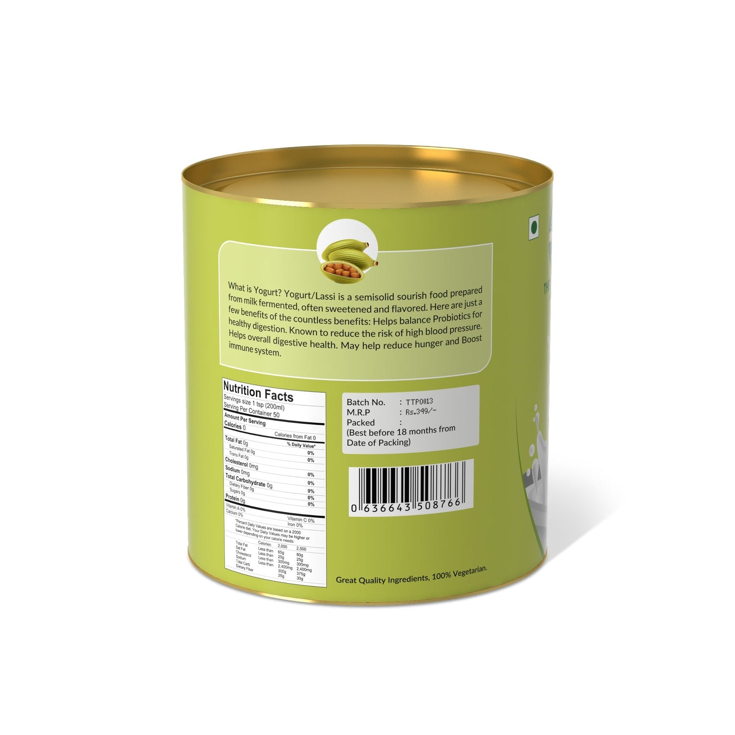 Cardamom Flavored Lassi Mix - 250 gms