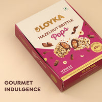 Hazelnut Brittle Pops 14 Pcs Box