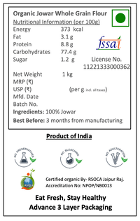 Organic Jowar  Atta/Flour