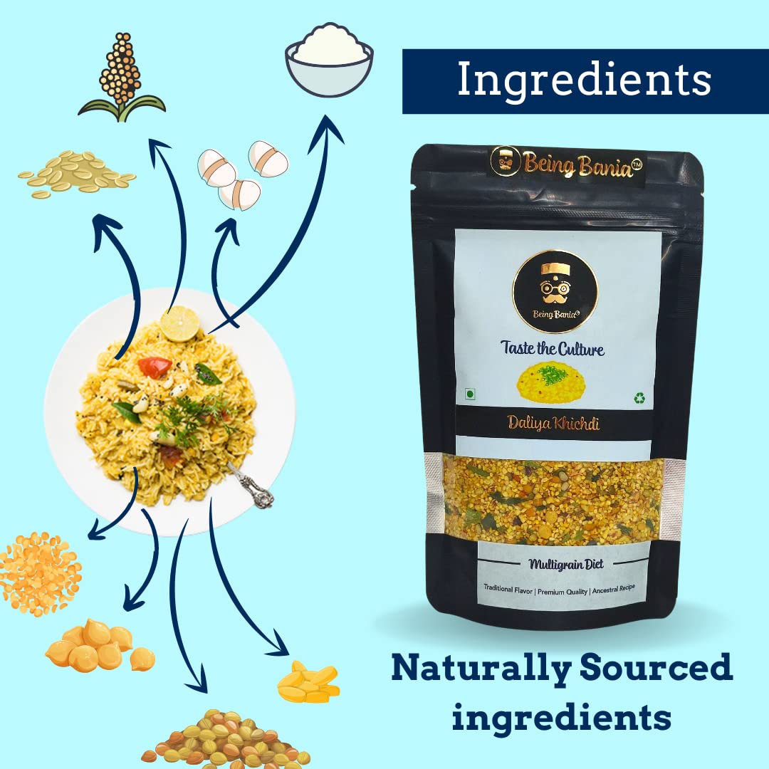 Multigrain Daliya Khichdi | 9 Supergrains | 100% Natural | High Fibre | Diet Food