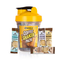 25 Flavoured Coffee Sachets + Shaker