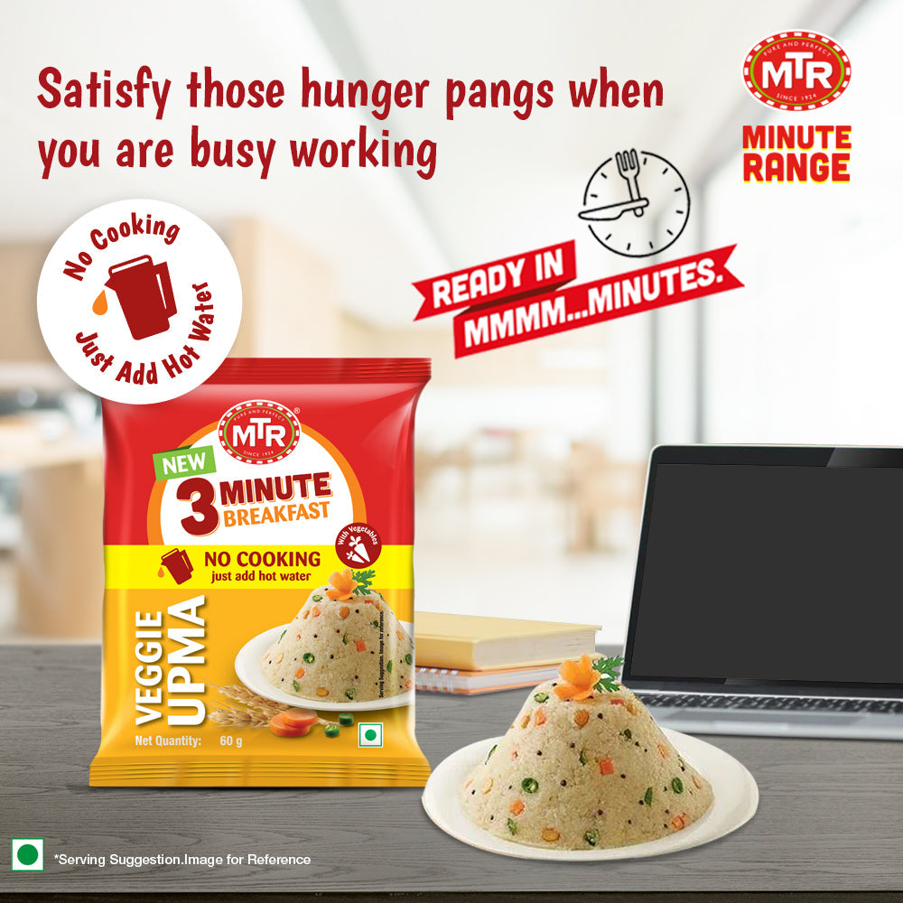 MTR 3 Minute Vegetable Upma Pouch 60 g