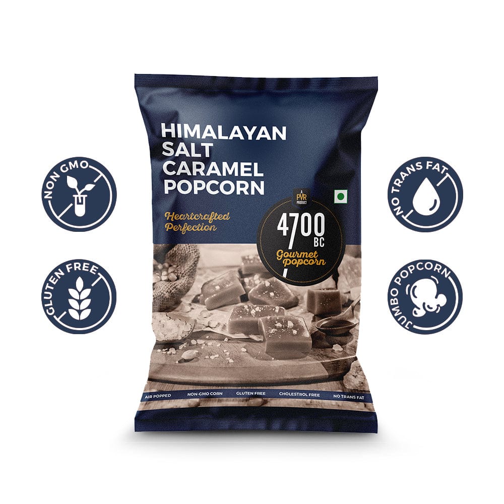 Himalayan Salt Caramel Popcorn, Pouch (Pack of 8, 125g)