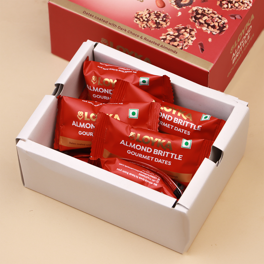 Almond Brittle Gourmet Dates Box 100g