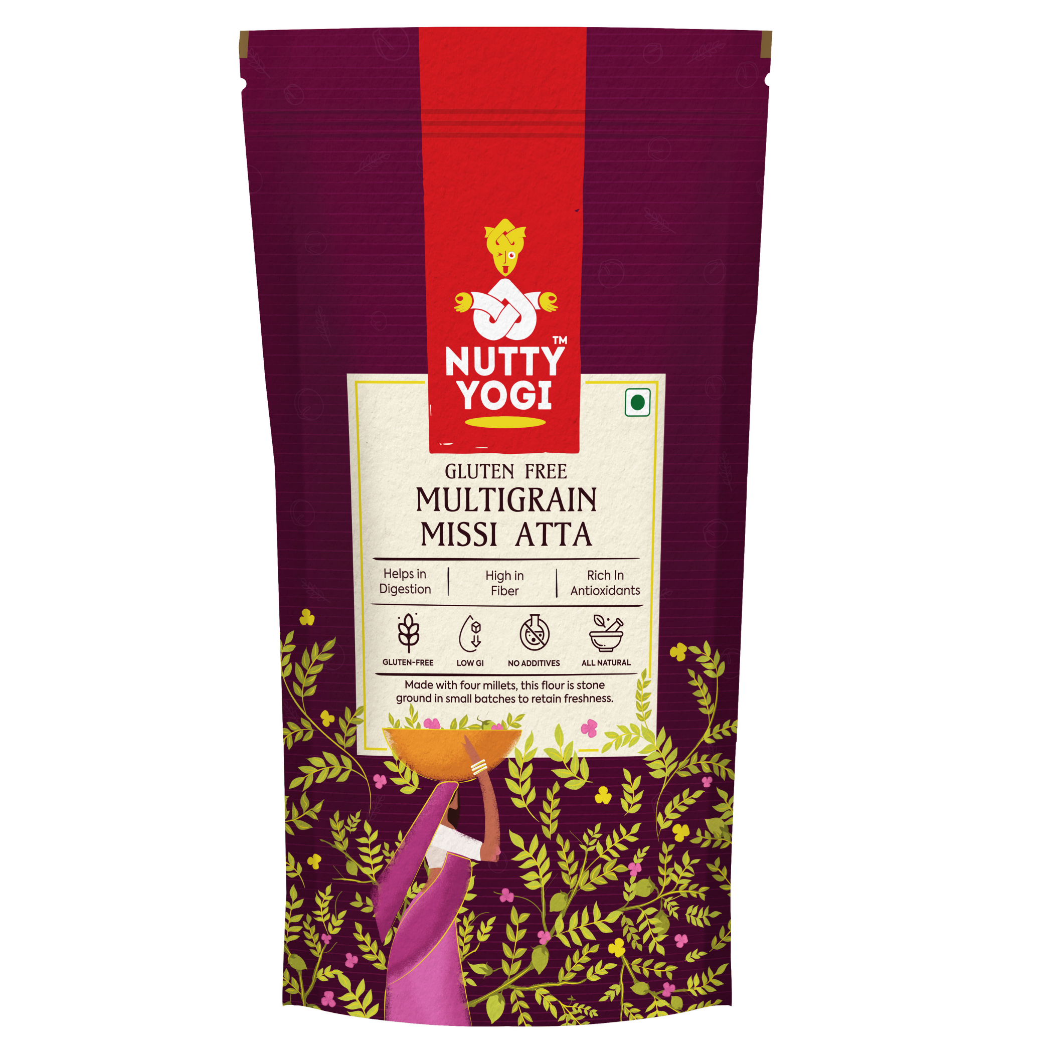 Nutty Yogi Gluten- Free Multigrain Missi Atta