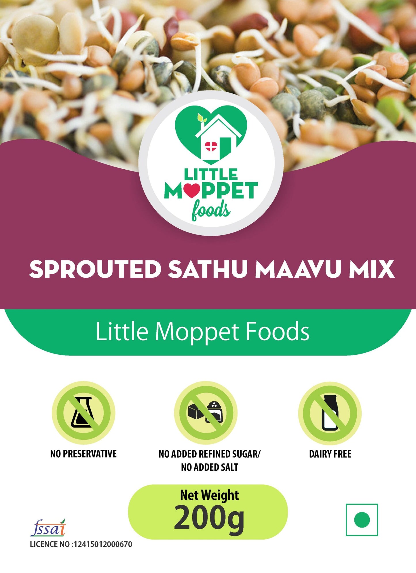 SPROUTED SATHUMAAVU POWDER / SPROUTED MULTIGRAIN MIX