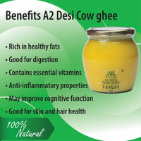 ATS A2 Indian Hallikar Cow Ghee - 500 gms