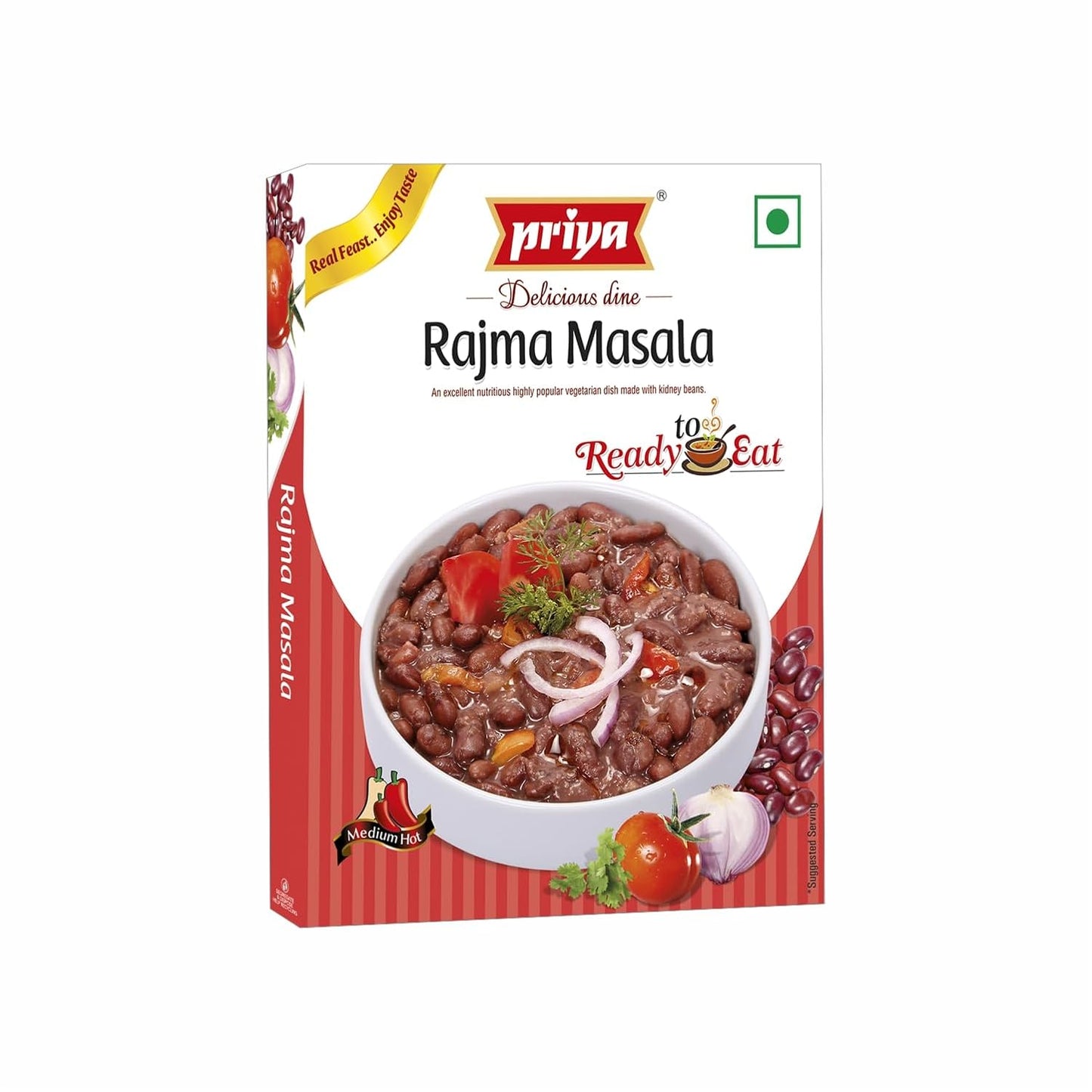 Priya Authentic Ready to Eat Rajma Masala - 300 gms (pack of 2)