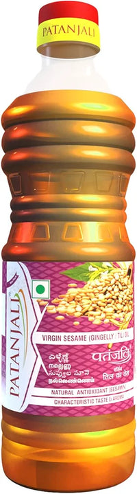 Patanjali Sesame Oil  Pure & Natural, Edible Til Oil for Cooking, Frying, 1L Bottle