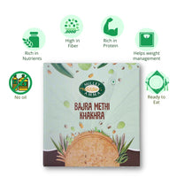 Millet Amma Bajra Methi Khakhra - 180 gms (pack of 2)