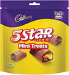 Cadbury 5 Star Mini Treats Chocolate Bars Pack - 166.6 Gms