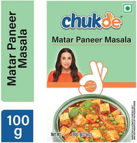 Chukde - Matar Paneer Masala - Traditional Indian Recipe - Flavorful & Aromatic Spice Mix - Perfect Seasoning for Delicious Indian Dishes - 100 Gm - Pack of 3