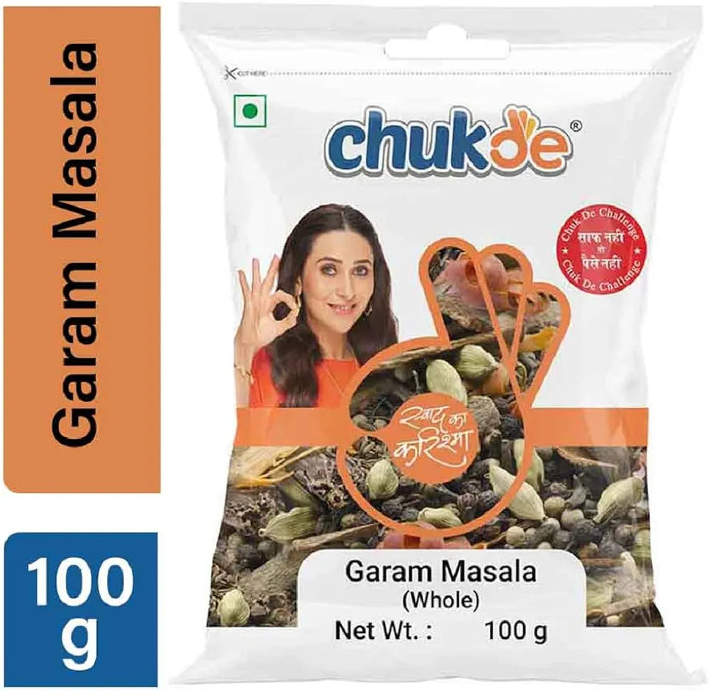 Chukde Garam Masala, Whole Spices Blend of 13 Spices, 100g