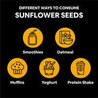 5:15PM Organic Sunflower Seeds 200gm| Raw Sunflower Seeds for eating |High in Protein & Fibre | 100% Organic, Natural, Raw & Unroasted Seeds– 200g